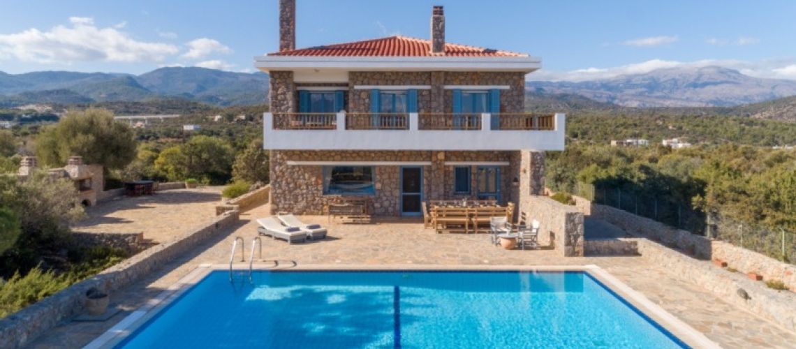 Πέτρινη Βίλα με Ιδιωτική Πισίνα και Κήπο, Άγιος Νικόλαος Stone Villa with Private Pool and Garden, Saint Nikolaos εικόνα ακινήτου