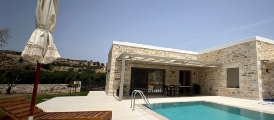 Καινούρια πολυτελή μονοκατοικία με υπέροχη θέα Μοίρες Κρήτη New luxury detached house with a wonderful view Mires Crete εικόνα ακινήτου