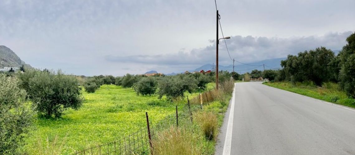 Οικόπεδο στον κεντρικό δρόμο Πλακιά – Λευκογείων Plot on the main road Plakia - Lefkogeion εικόνα ακινήτου