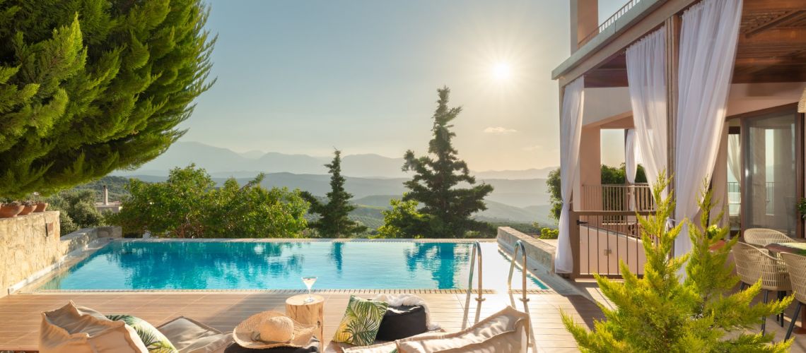 Πολυτελείς βίλες με πισίνα και υπέροχη θέα Άγιος Βλάσιος Ηράκλειο Luxury villas with swimming pool and wonderful view Agios Vlasios Heraklion εικόνα ακινήτου