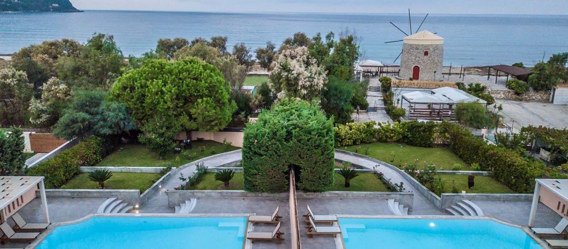 Βίλα για πώληση με εντυπωσιακή θέα και πανέμορφο κήπο Άγιος Ιωάννης Λευκάδα Villa for sale with impressive view and beautiful garden Saint Ioannis Lefkada εικόνα ακινήτου