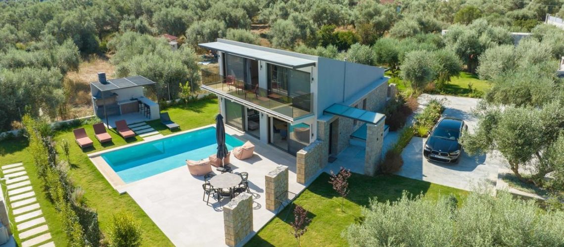 Πωλείται καινούρια βίλα με πισίνα σε υπέροχο περιβάλλον Λυγιά Λευκάδα New villa for sale with swimming pool in a wonderful environment Lygia Lefkada εικόνα ακινήτου