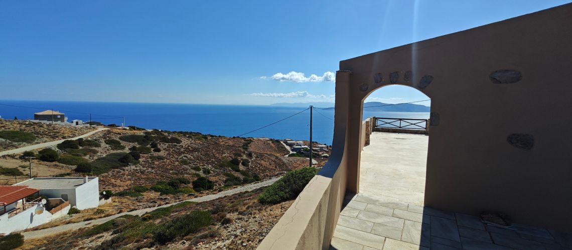 Μονοκατοικία Πόρτο Εννιά με πανοραμική θέα στο Αιγαίο Detached house Porto Ennia with panoramic views of the Aegean Sea εικόνα ακινήτου