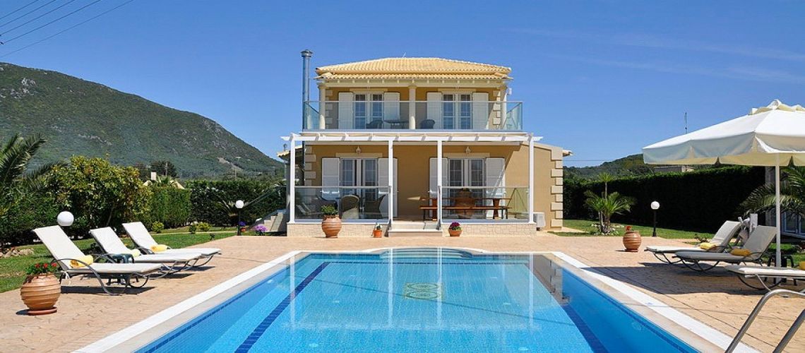 Χαλικούνα Κέρκυρα πολυτελής βίλα 155 τ.μ. με πανοραμική θέα στο Ιόνιο εικόνα ακινήτου