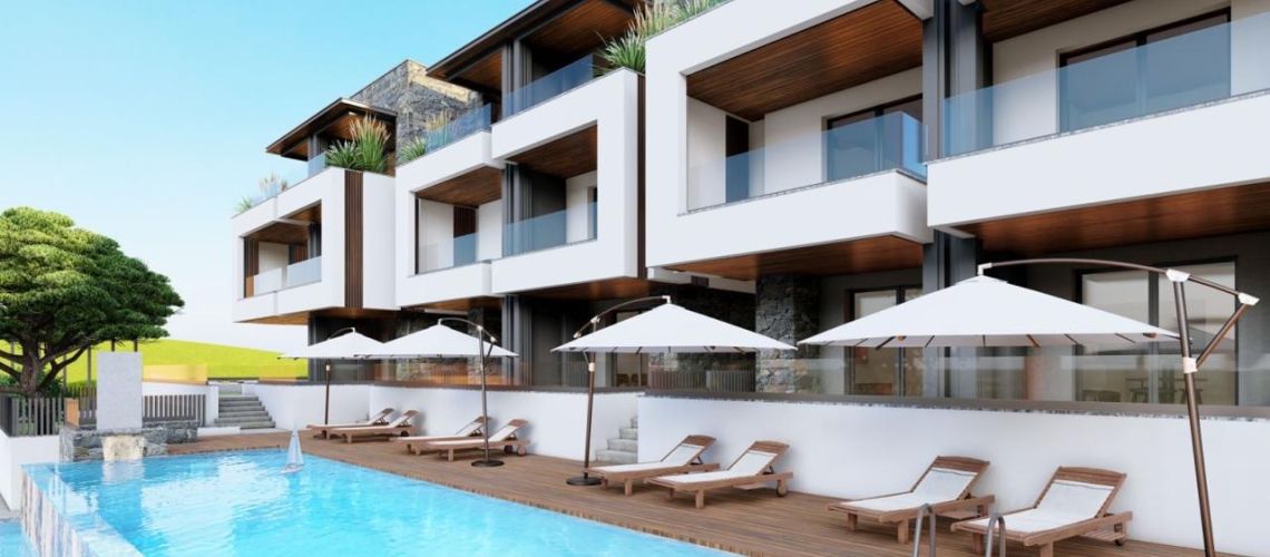 Νικήτη Χαλκιδικής πολυτελές τριάρι διαμέρισμα με θέα στη θάλασσα, ιδανικό για διακοπές Nikiti Halkidiki luxury two bedrooms apartment with sea view, ideal for holidays εικόνα ακινήτου