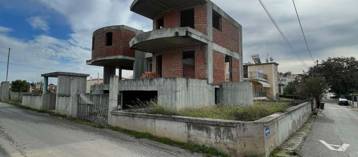 Νέα Πολιτεία πώληση ημιτελούς μονοκατοικίας σε ήσυχη περιοχή Nea Politeia sale of unfinished detached house in a quiet area εικόνα ακινήτου