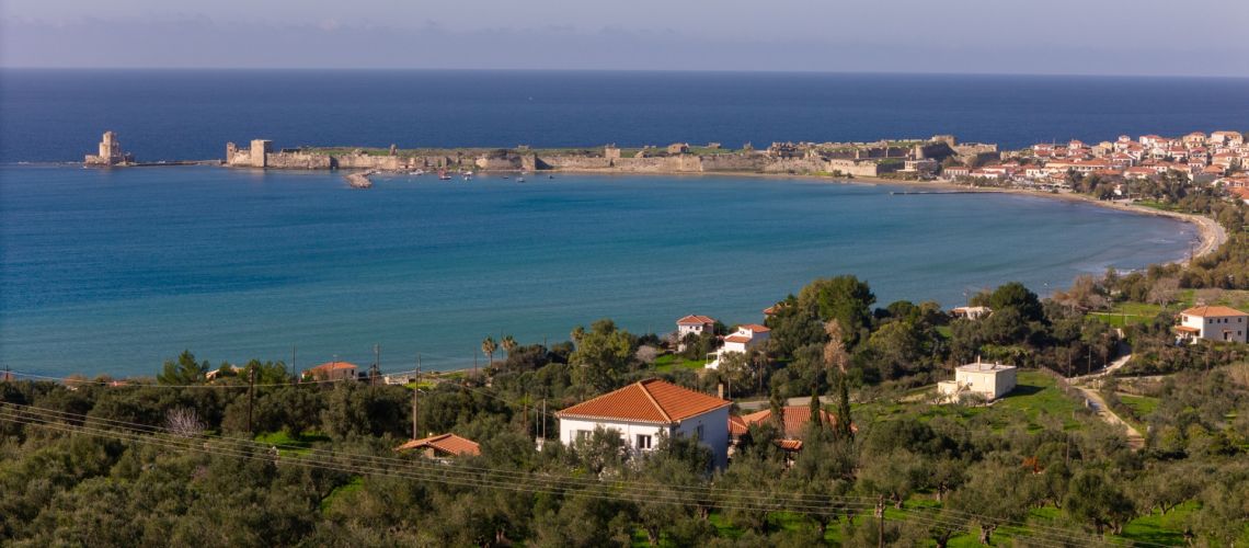 Πωλείται μονοκατοικία 2 επιπέδων με πανοραμική θέα θάλασσα Μεθώνη Μεσσηνία 2-level detached house for sale with panoramic sea view, Methoni, Messinia εικόνα ακινήτου