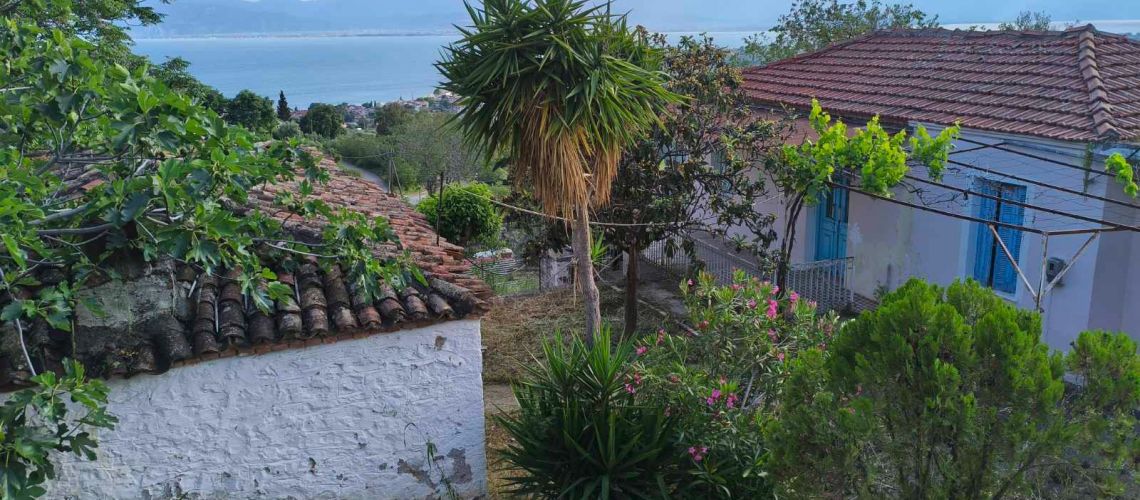 Μονοκατοικία παλιά από πέτρα με πανοραμική θέα και μεγάλο οικόπεδο Ράχες Φθιώτιδας Old stone detached house with panoramic views and large plot Raches Fthiotida εικόνα ακινήτου