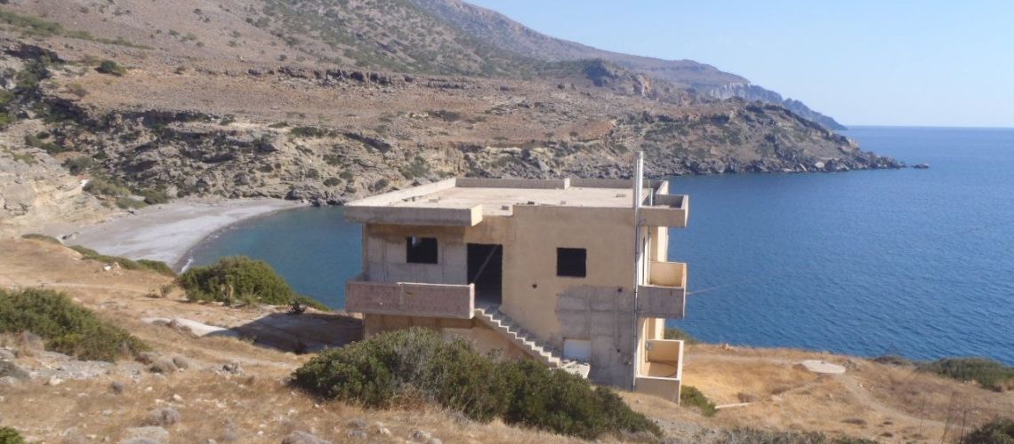Πωλείται παραθαλάσσια μονοκατοικία με απεριόριστη θέα Παραλία Ελιγιάς, Νότια Κρήτη εικόνα ακινήτου